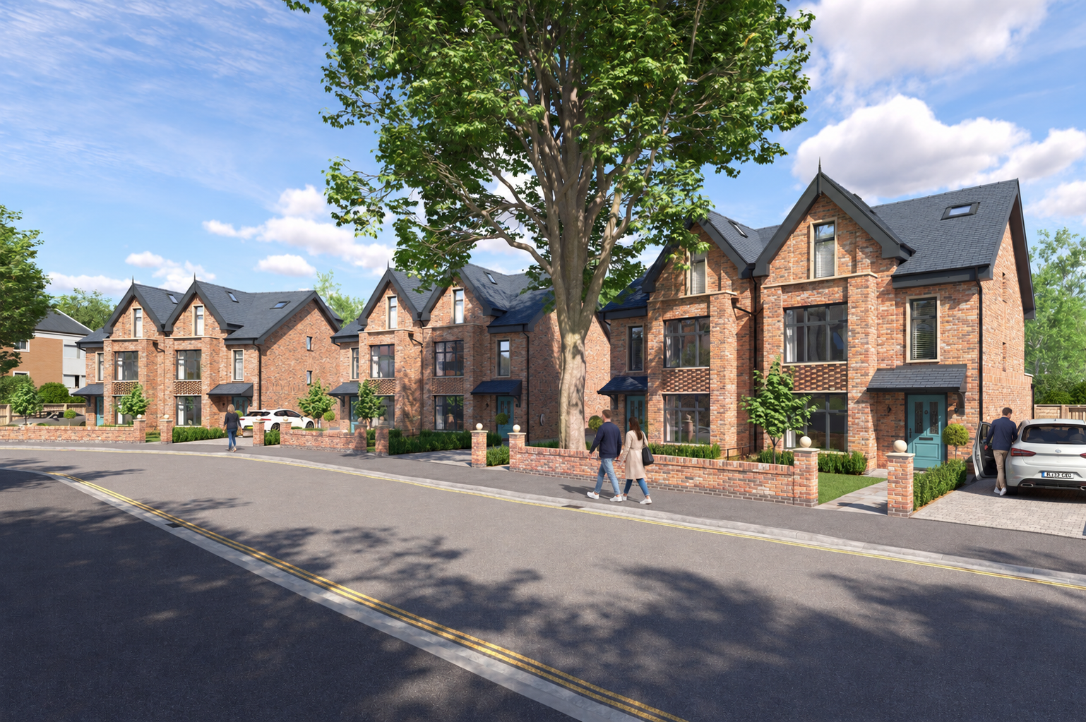 Daytime view of the Manor Avenue development