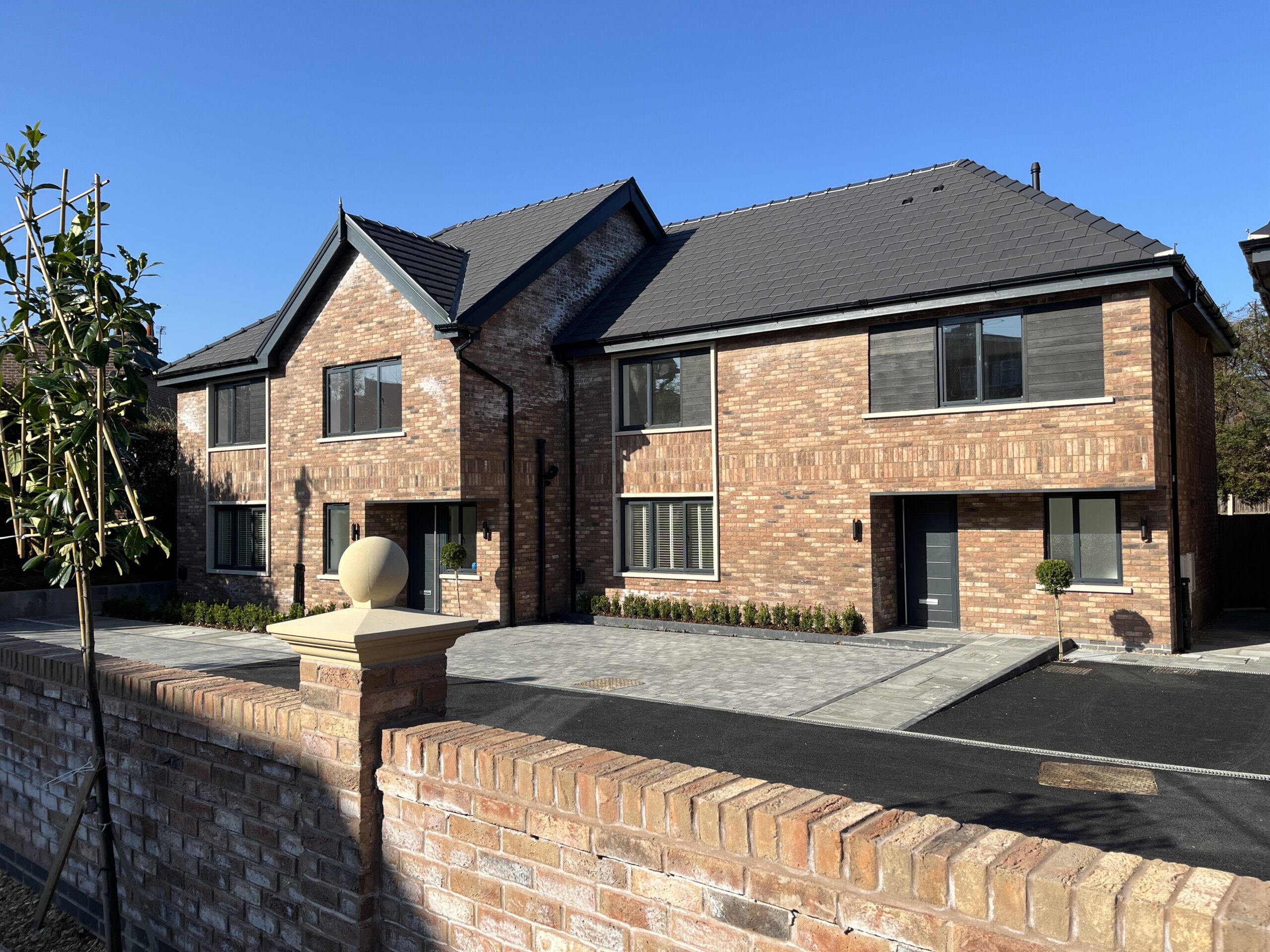 Completed homes at Manor Gardens