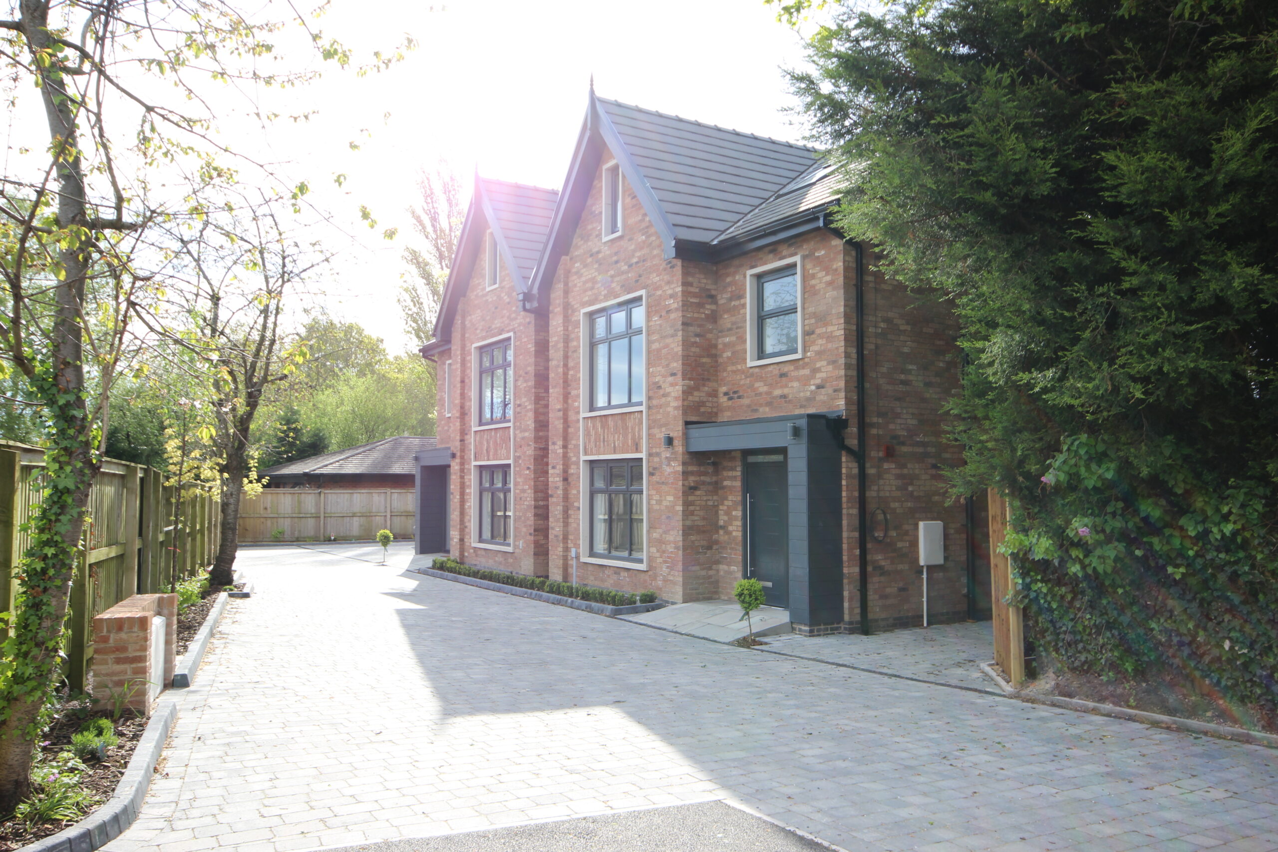 Front of the completed Outwood Drive development